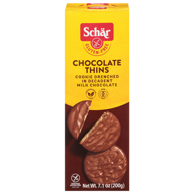 Schar Gluten Free Chocolate Thins - 7.1 Ounce