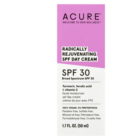 Acure Day Cream, Radically Rejuvenating, Broad Spectrum Spf 30 - 1.7 floz