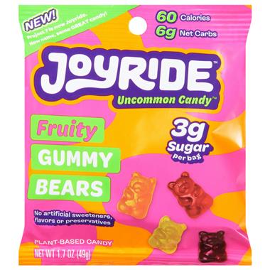 Joyride Zero Sugar Candy, Fruity Gummy Bears