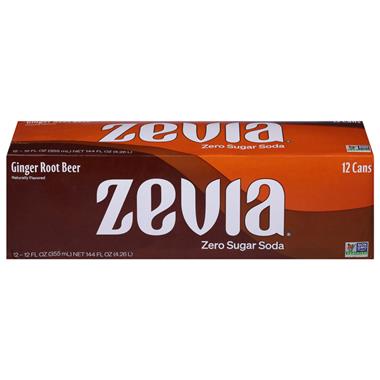 Zevia Zero Calorie Ginger Root Beer