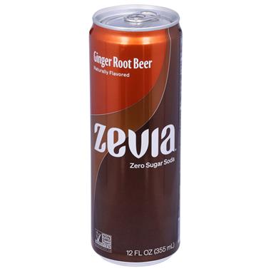 Zevia Zero Calorie Ginger Root Beer
