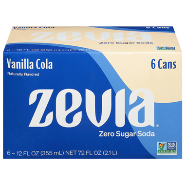 Zevia Zero Sugar Vanilla Cola