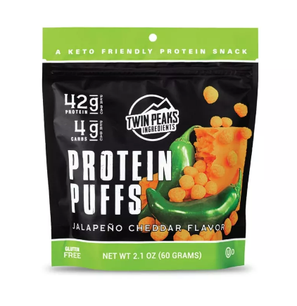 Twin Peaks Ingredients Protein Puffs, Jalapeno Cheddar