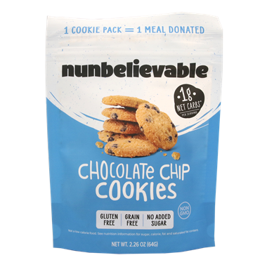 Nunbelievable Gluten Free Chocolate Chip Cookies - 2.26 Ounce