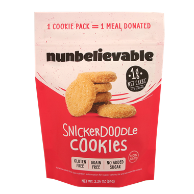Nunbelievable Gluten Free Snickerdoodle Cookies