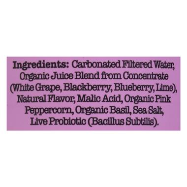 Culture Pop Probiotic Soda, Wild Berries, Basil & Lime
