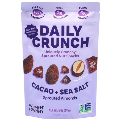 Daily Crunch Sprouted Almonds, Cacao & Sea Salt