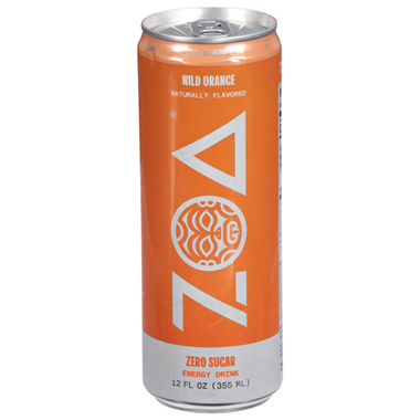 ZOA Energy Drink, Zero Sugar Wild Orange