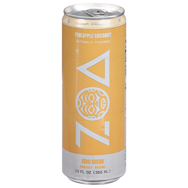ZOA Energy Drink, Zero Sugar Pineapple Coconut