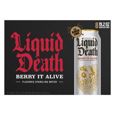 Liquid Death, Flavored Sparkling, Berry It Alive