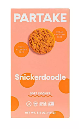 Partake Snickerdoodle Soft Cookies