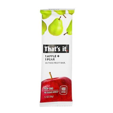 Thats It 1 Apple + 1 Pear Fruit Bar