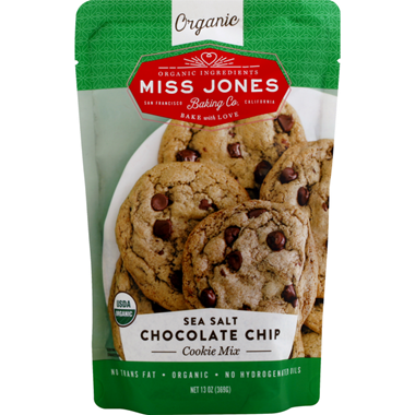 Miss Jones Organic Sea Salt Chocolate Chip Cookie Mix - 13 Ounce