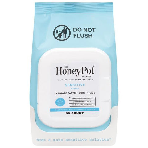 The Honey Pot Intimate Wipes, Sensitive