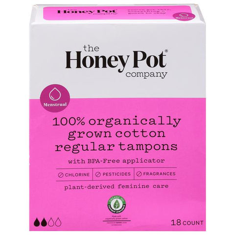 The Honey Pot Organic Tampons, Regular
