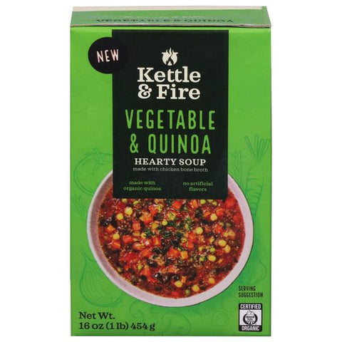 Kettle & Fire Hearty Soup, Vegetable & Quinoa