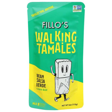 Fillo's Walking Tamales, Bean Salsa Verde