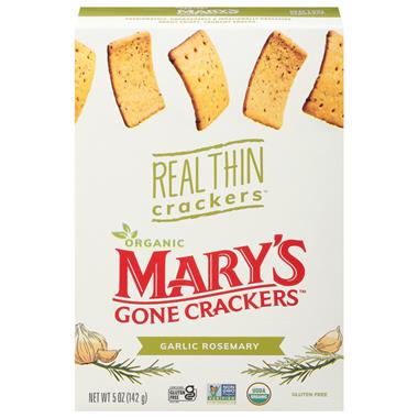 Mary's Gone Crackers Organic Crackers, Garlic Rosemary