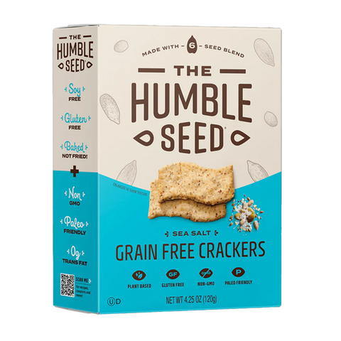 The Humble Seed Grain Free Crackers, Sea Salt