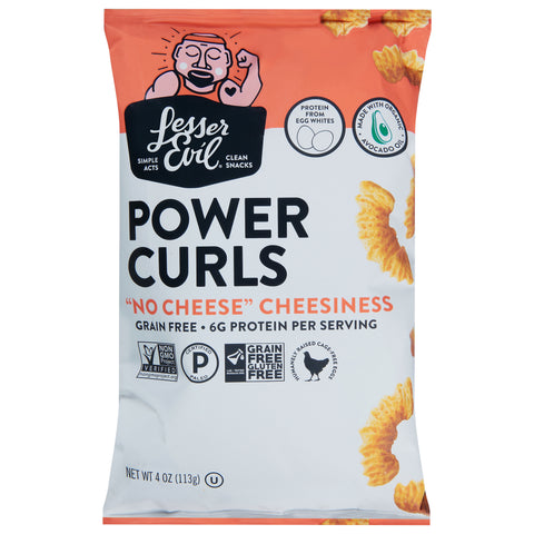 LesserEvil Power Curls, No Cheese Cheesiness