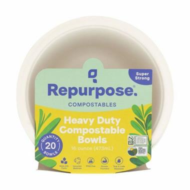 Repurpose Compostable Bowls, 16oz Heavy Duty