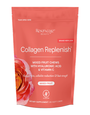 Reserveage Nutrition Collagen Replenish, Skin-Revitalizing Fruit Chews, Mixed Fruit Flavor
