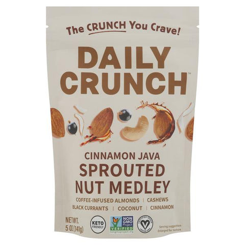 Daily Crunch Sprouted Nut Medley, Cinnamon Java