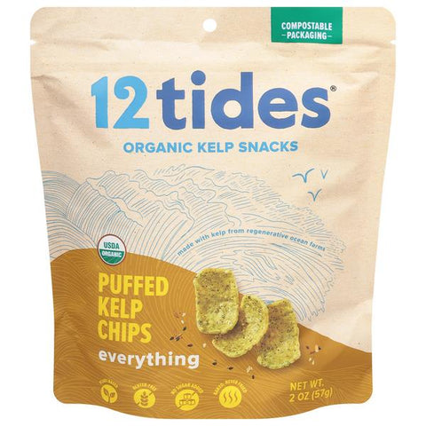12 Tides Puffed Kelp Chips, Everything