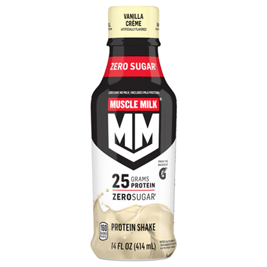 Muscle Milk Zero Sugar Protein Shake Vanilla Creme - 14 Ounce