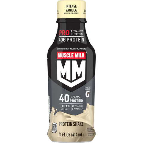 Muscle Milk Pro40 Protein Shake Intense Vanilla - 14 Ounce