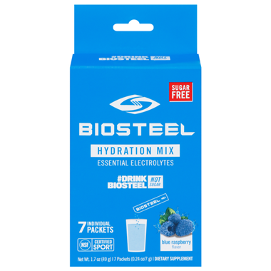 BioSteel Hydration Mix, Blue Raspberry 7ct - 1.7 Ounce