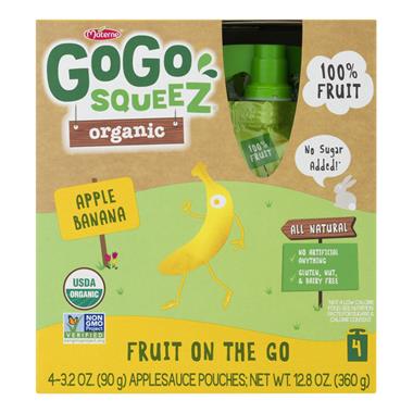 GoGo Squeeze Organic, Apple Banana