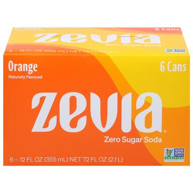 Zevia Zero Calorie Soda Orange