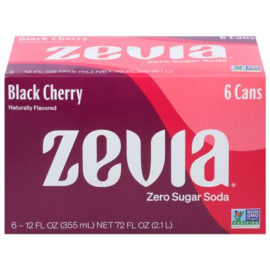 Zevia Zero Calorie Soda Black Cherry