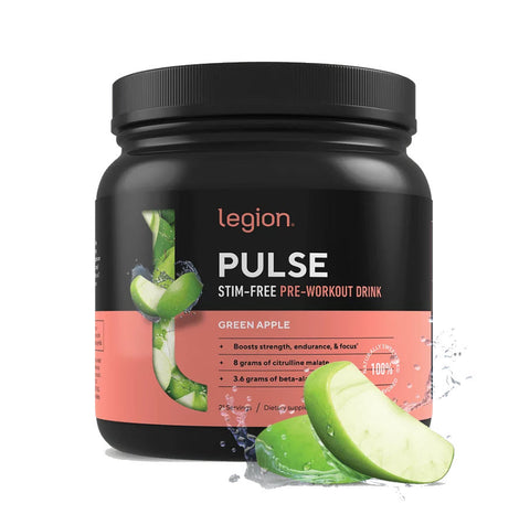 Legion, Pulse Stim-Free Pre-Workout, Green Apple - 20 Servings