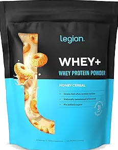 Legion Whey+ Whey Isolate Protein Powder, Honey Cereal, 30 Servings