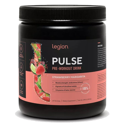 Legion, Pulse Pre-Workout with Caffeine, Strawberry Margarita, 20 Servings