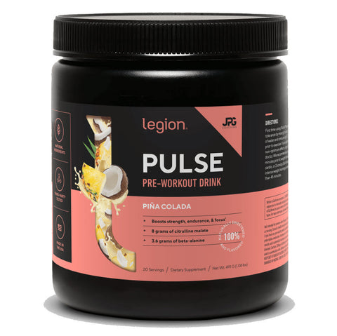Legion, Pulse Pre-Workout with Caffeine, Pina Colada, 20 Servings
