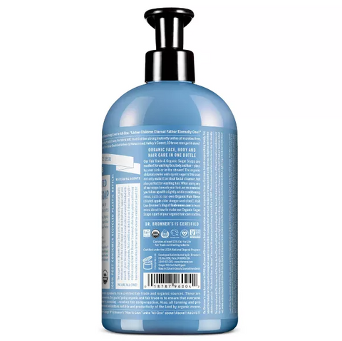 Dr. Bronner's Organic Baby Sugar Soap, Unscented