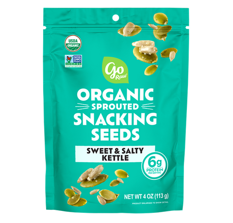 Go Raw Organic Sprouted Snacking Seeds, Sweet & Salty Kettle