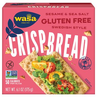 Wasa Gluten Free Sesame & Sea Salt Crispbread - 6.1 Ounce