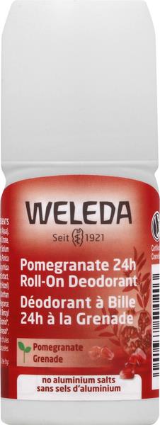 Weleda Deodorant Roll-On, 24-Hour Pomegranate