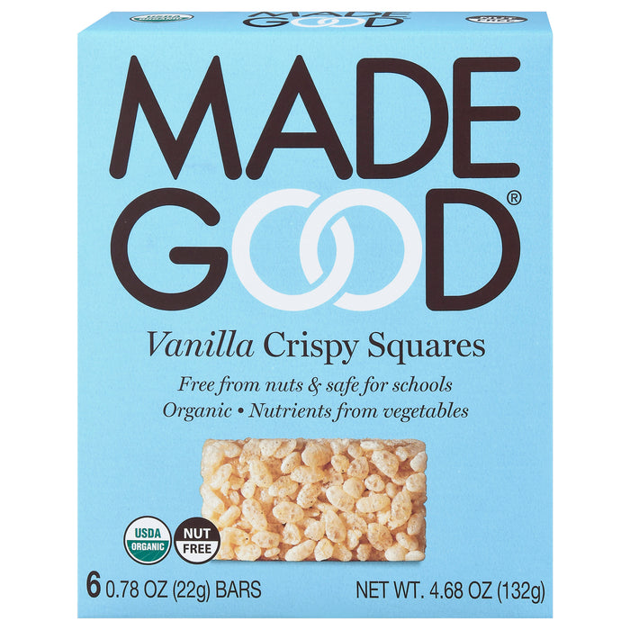 Made Good Vanilla Crispy Squares - 4.68 Ounce