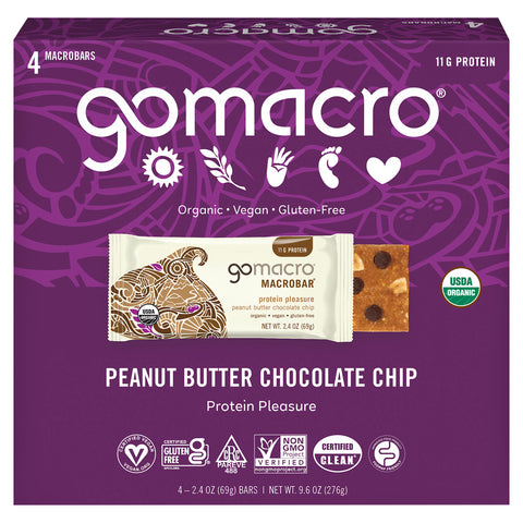 GoMacro Peanut Butter Chocolate Chip Macrobars