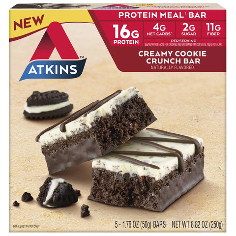 Atkins Creamy Cookie Crunch Protein-Rich Meal Bar