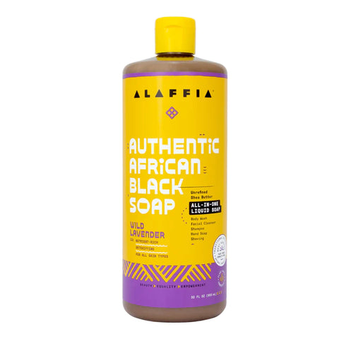 Alaffia African Black Soap, Wild Lavender