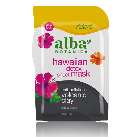Alba Botanica Hawaiian Detox Sheet Mask, Volcanic Clay