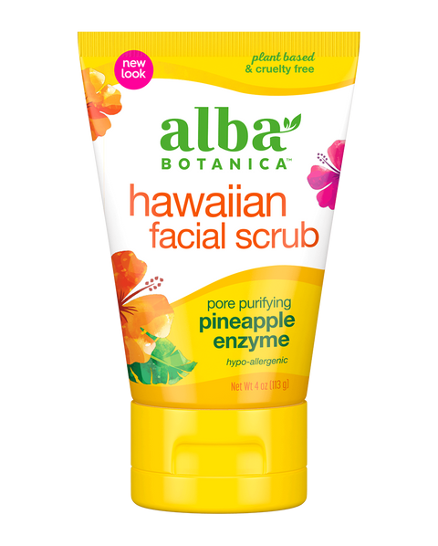 Alba Botanica Hawaiian Pineapple Enzyme, Facial Scrub