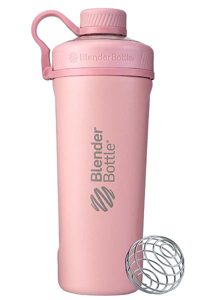 Blender Bottle, Radian Stainless Steel, Rose Pink