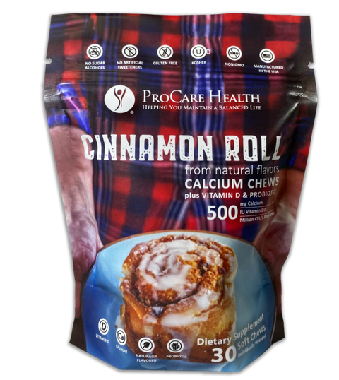 ProCare Health Calcium Soft Chew, Cinnamon Roll